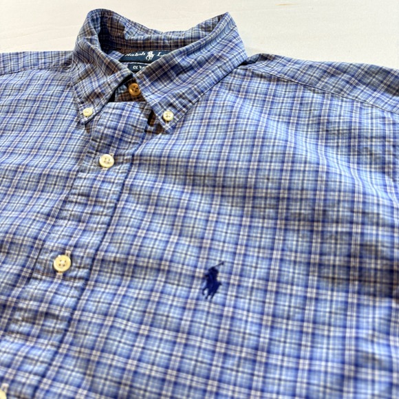 Polo Ralph Lauren Other - Polo Ralph Lauren Mens S Blue Plaid Short Sleeve Button Down Classic Fit Shirt
